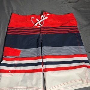 Mossimo Supply Co. Red white and blue Board Shorts